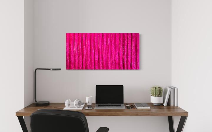 Pilier de lumière magenta