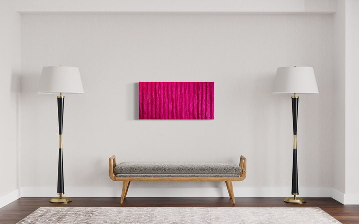 Pilier de lumière magenta